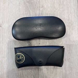Ray-Ban Eyeglasses Sunglasses Case Black Hard Clamshell & Soft Authentic